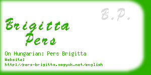 brigitta pers business card